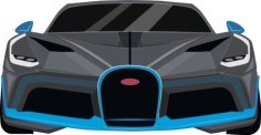 Bugatti Divo Front View Vinyl Svg File, Free Vectors File